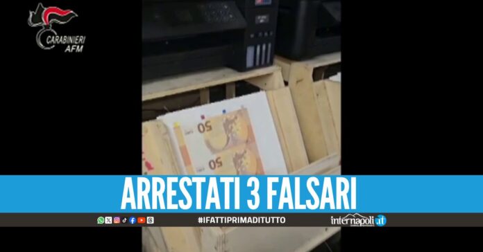 Stamperia di soldi scovata a Napoli, blitz nel bunker dei falsari