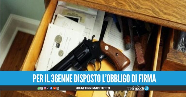 Pistola in casa al Rione Amicizia, obbligo di firma per il ras Omaggio