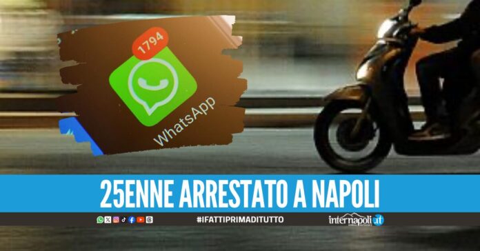 Delivery della droga sorpreso in scooter contromano, gli ordini presi su WhatsApp