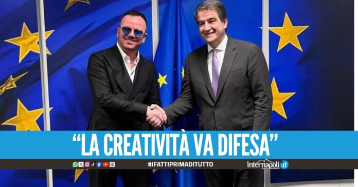 Gigi D'Alessio al Parlamento Europeo per difendere la musica dall'AI Dobbiamo continuare a lottare