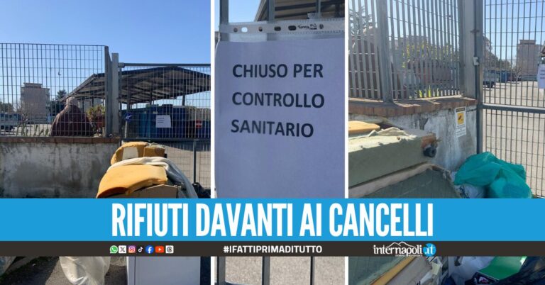 Giugliano, l’isola ecologica chiusa per “controllo sanitario”