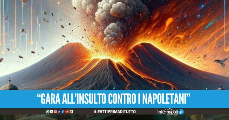 Eruzione del Vesuvio con l’IA e commenti razzisti, la denuncia di Borrelli