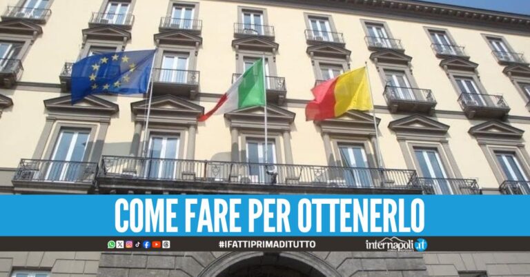 Il Comune di Napoli dà il via libera all'assegno di cura contributo fino a 1200 euro