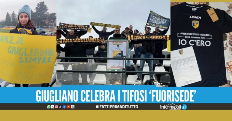 'Io c'ero', il Giugliano ringrazia i tifosi 'fuorisede' con una maglia celebrativa