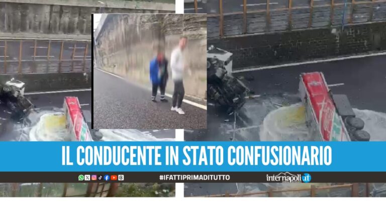 Napoli, cisterna ribaltata in Tangenziale le prime parole dell'autista subito dopo lo schianto