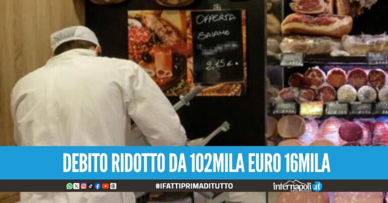 Napoli, salumiere sommerso dai debiti salvato dalla legge 'Salva suicidi'