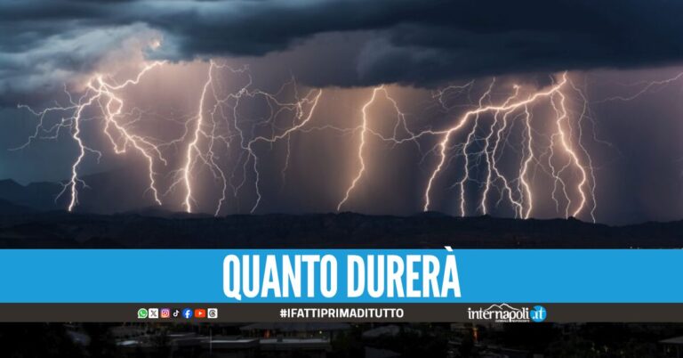Forti temporali, raffiche di vento e grandine: scatta l'allerta meteo in Campania