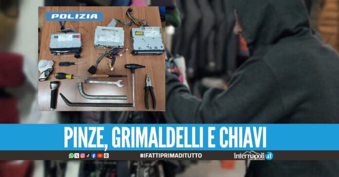 Preso ladro dell'Arenella, trovato con oggetti utilizzati per lo scasso