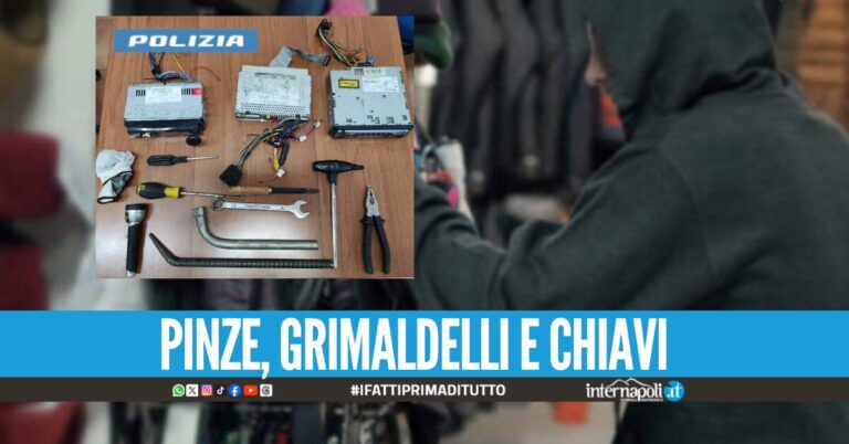 Preso ladro dell'Arenella, trovato con oggetti utilizzati per lo scasso