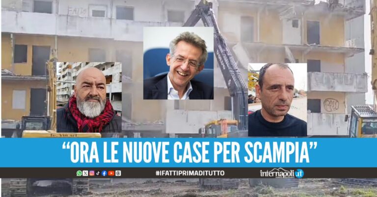 Scampia, esultanza per l'abbattimento della Vela Gialla. Residenti e istituzioni Giornata storica