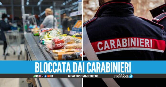 Scappa con il carrello pieno di spesa dal supermercato, nei guai 19enne di Giugliano