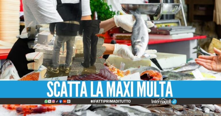 Sequestrati 500 kg di prodotti nella nota pescheria a Boscoreale