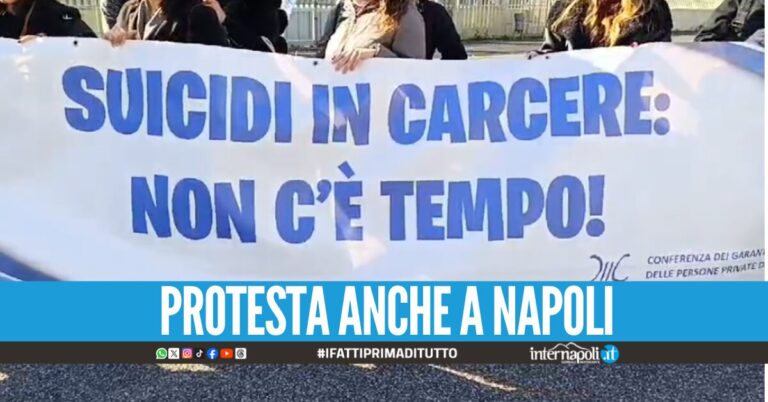 Suicidi e sovraffollamento nelle carcerri, protesta anche a Napoli Intervenire subito
