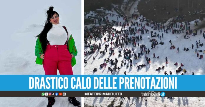 Svanisce l'effetto tiktoker, poche prenotazioni da Napoli per Roccaraso