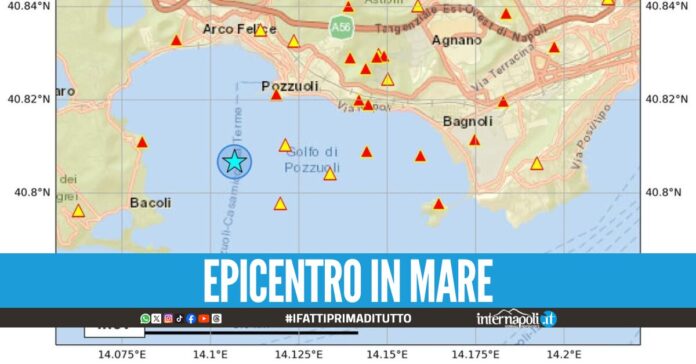 Terremoto questa mattina al largo del Golfo di Pozzuoli, la nota del Comune