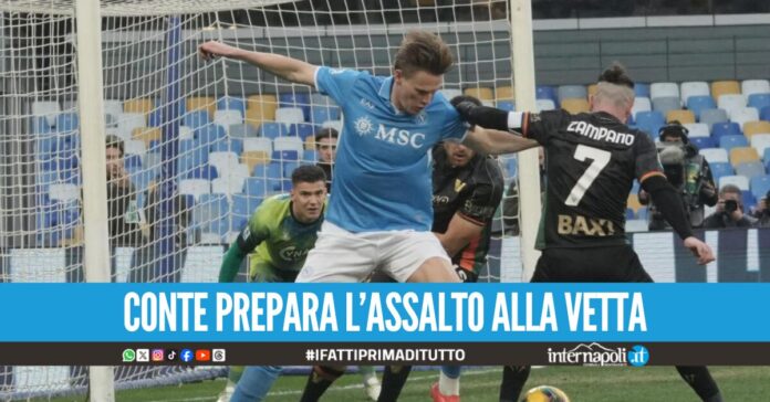 Le formazioni ufficiali di Venezia-Napoli, sciolte le riserve a centrocampo e sulle fasce