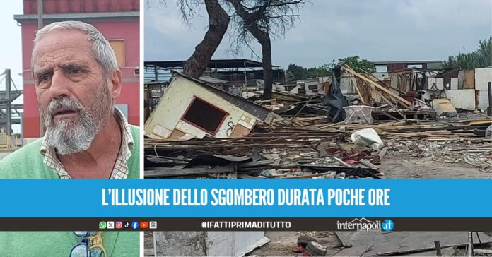 Bambini intossicati e baracche incendiate, la notte d'inferno dei rom a Giugliano