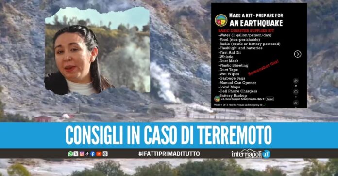 Campi Flegrei, la Marina Usa spiega come preparare il kit di sopravvivenza
