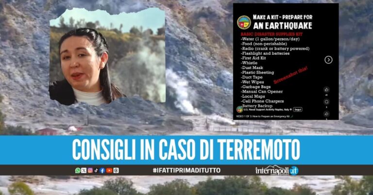 Campi Flegrei, la Marina Usa spiega come preparare il kit di sopravvivenza