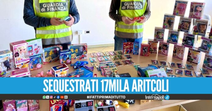 Carte UNO Funko Pop e videogiochi illegali: blitz della Finanza nell'Agro Aversano