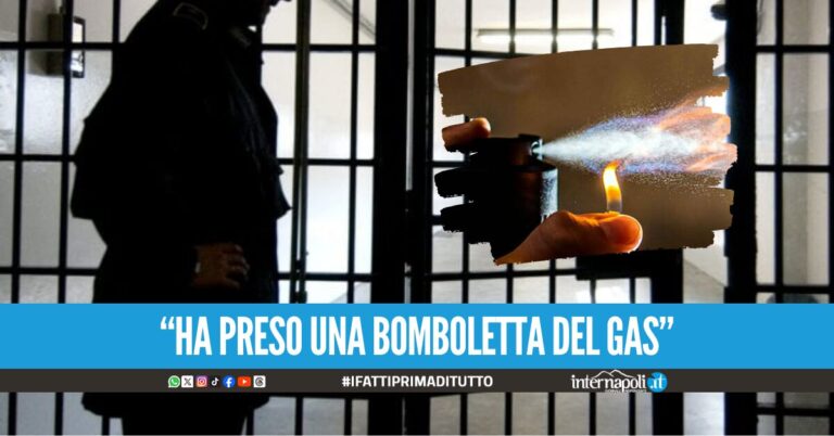 Choc nel carcere di Avellino, detenuto aggredisce agente e si dà fuoco