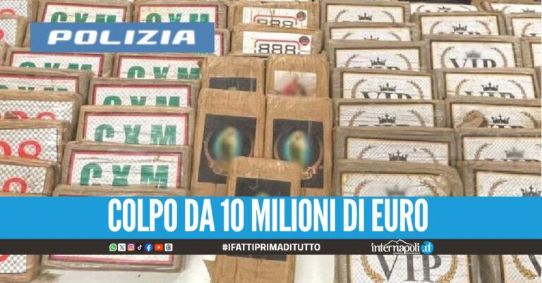 Cocaina dei Vip in viaggio verso Napoli, sequestro da 70 kg