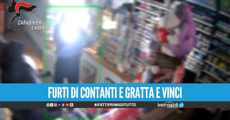 Colpi nelle tabaccherie: 6 arresti tra Giugliano, Napoli e Afragola