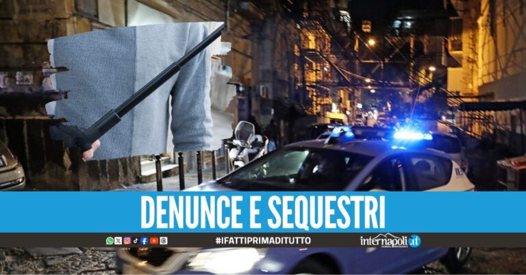 Controlli nella movida nel centro storico di Napoli, 16enne fermato con un manganello