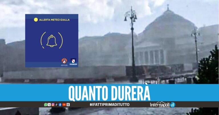 Le raffiche di vento cedono il passo ai temporali, emanata nuova allerta meteo in Campania