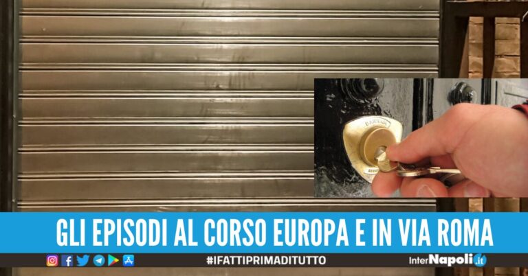 Colla nelle serrature dei negozi a Melito, microdelinquenza o moda social?