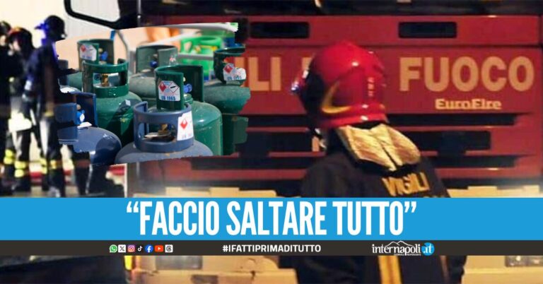 Terrore a Torre Annunziata, si barrica in casa con una bombola di gas: 6 famiglie evacuate