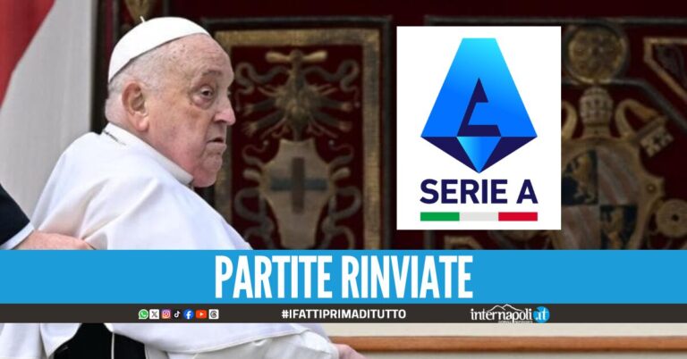 Serie A, rinviate tutte le gare di oggi dopo la morte di Papa Francesco