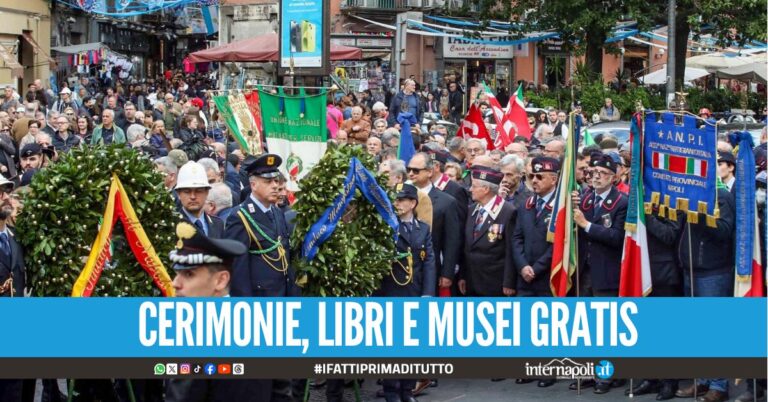 25 aprile a Napoli: per l'80/o anniversario della Festa della Liberazione previsti numerosi eventi e iniziative