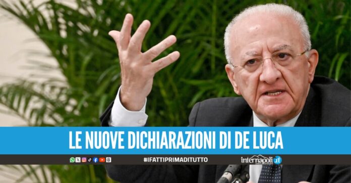 De Luca dichiarazioni