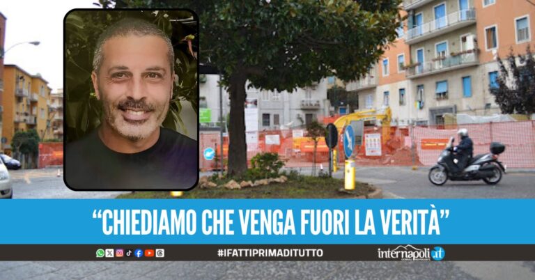 Andrea morto mentre lavorava nel garage al Vomero, l'appello dei familiari: "Vogliamo giustizia"
