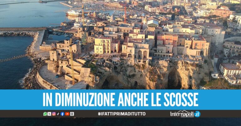 Cala ancora la velocità di sollevamento del suolo ai Campi Flegrei, il nuovo bollettino dell'INGV