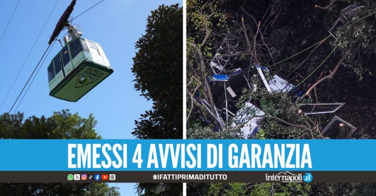 Superperizia sul Monte Faito, tecnici al lavoro sul luogo del crollo della funivia