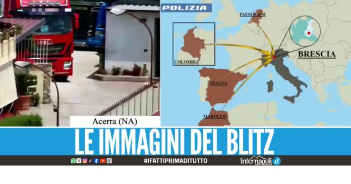 Droga da Brescia ad Acerra, i carichi arrivavano a bordo dei camion