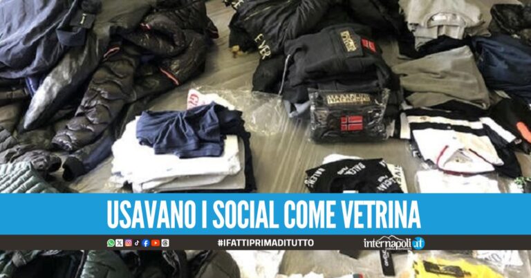 Vendevano vestiti e scarpe 'pezzottati' nel Napoletano, 21 indagati