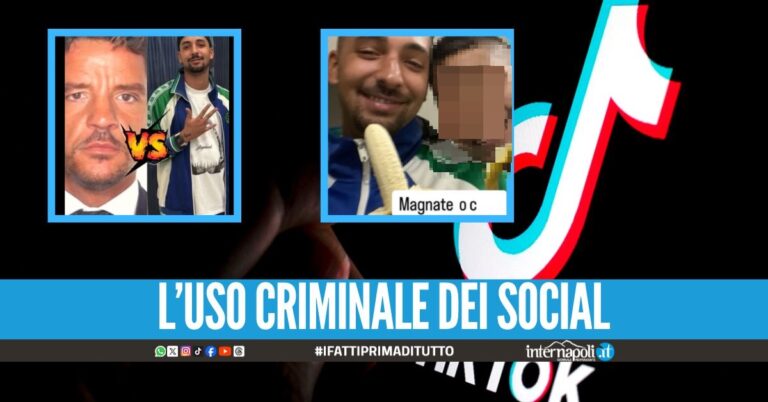 Sfida criminale su Tiktok, i post tra la paranza Marigliano e il boss Rullo