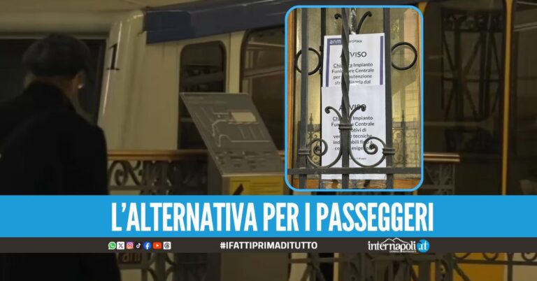 La Funicolare Centrale riaprirà il 30 aprile, la fune sarà sostituita