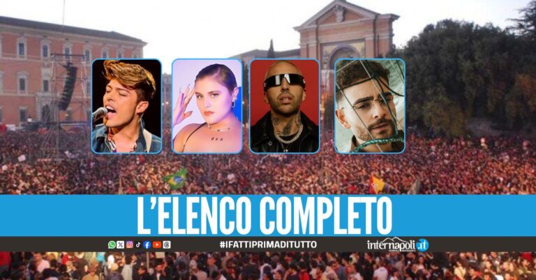 Concerto del Primo Maggio a Roma, tanti cantanti campani sul palco