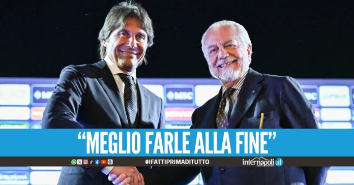 De Laurentiis risponde a Conte: 