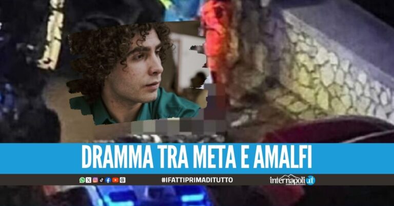 Domenico muore nell'incidente in Costiera, indagato l'autista
