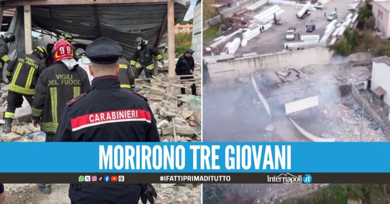 Esplosione nella fabbrica di fuochi d'artificio a Ercolano, due arresti