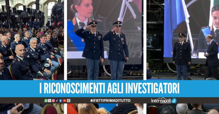 Festa della Polizia a Napoli, tra i premiati anche 3 agenti del Commissariato di Giugliano