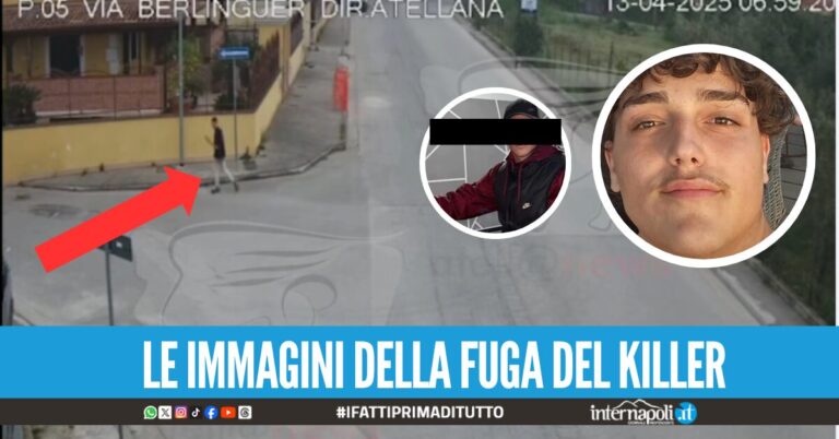 La fuga con l'arma in mano, il killer di Davide Carbisiero ripreso dalle telecamere dopo l'omicidio