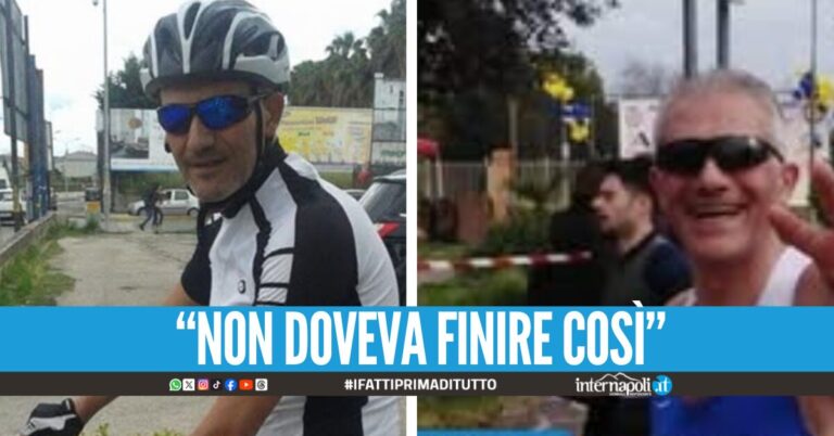 Lacrime a Giugliano per Pasquale Mancini, investito e ucciso mentre era in bici