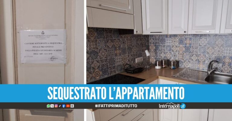 Lavori abusivi nel B&B a Napoli, blitz degli agenti nel palazzo storico