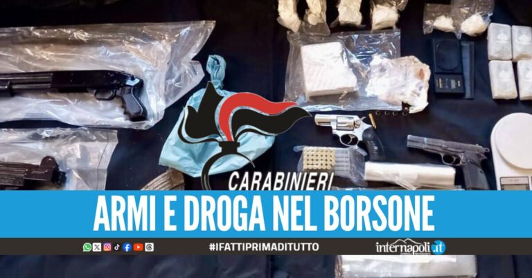 Mitragliatrice, fucile e 3 kg e mezzo di droga: la scoperta durante il blitz a Torre Annunziata